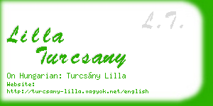 lilla turcsany business card